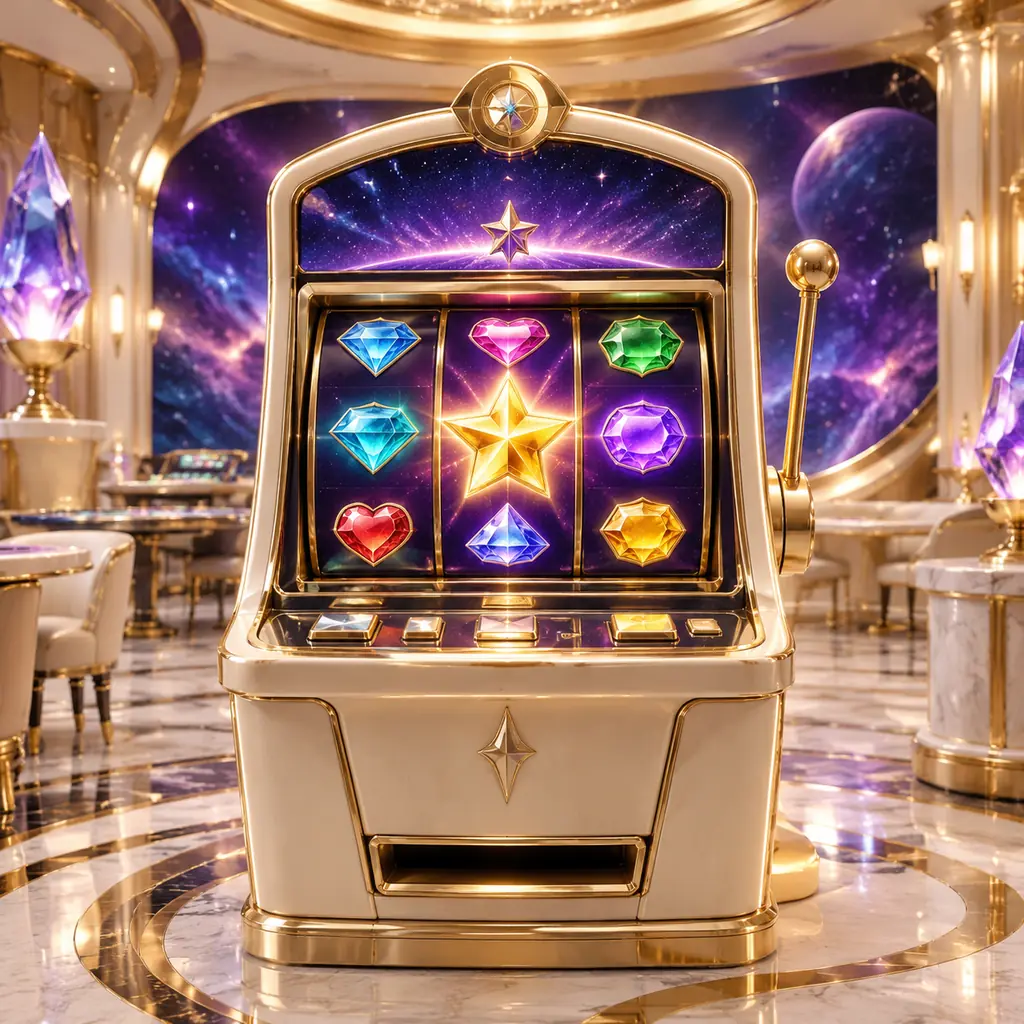 Mesin slot bertema permata dan bintang